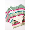 Ella Knit Sweater Green/Pink/White Mix - Bilde 3