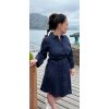 Litania Linen Dress Navy - Bilde 3