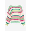 Ella Knit Sweater Green/Pink/White Mix - Bilde 2
