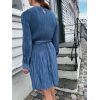 Satin miami dress shiny blue - Bilde 6