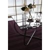 GLOBE Vase With Stand Black/Gold 10 cm - Bilde 2