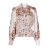 Massima Paisley Border Blouse - Creme - Bilde 3