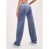 Del Ray Classic Velour Pant Pocket Design - Grey Blue - Bilde 2