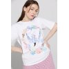 Løvmeis tee - White bird print - Bilde 2