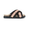 Woven Slipper Rose-Black - Bilde 2