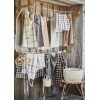 Striped kitchen towels - Peach, sand, light sandstone 50x70 cm - Bilde 3