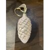 Glass cone lt pink iced 9cm - Bilde 2