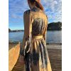 Nova Paisley Border Dress - Blue - Bilde 4