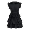 Ramsey Solid Dress Black - Bilde 5