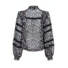Aroma Fleur Sombre Blouse - Black - Bilde 5