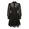 Fleur Dress Black Long - Bilde 4