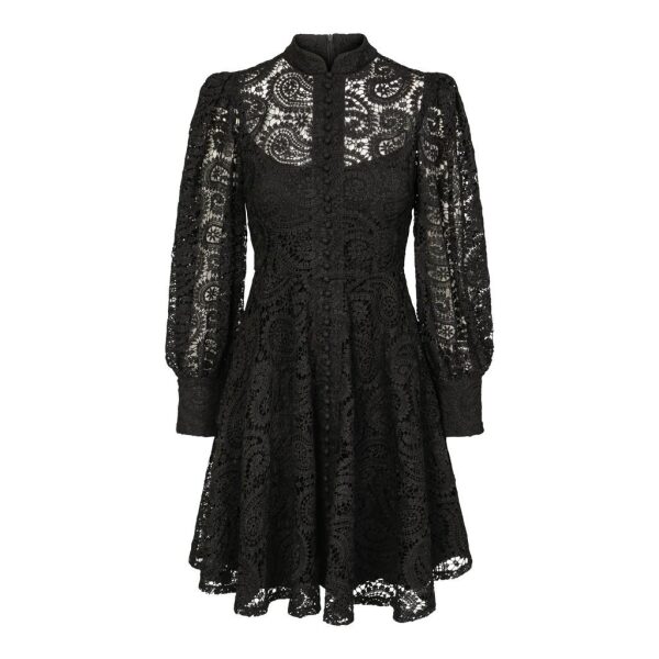 Fleur Dress Black Long - Bilde 4