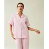 Lauren Organic cotton Pyjamas sett - Rosa/Hvit - Bilde 2