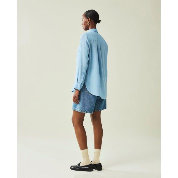 Isa Linen Shirt Light Blue - Bilde 2
