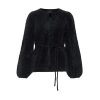 Fredrikke Chunky Cardigan -Mørk Marine - Bilde 2
