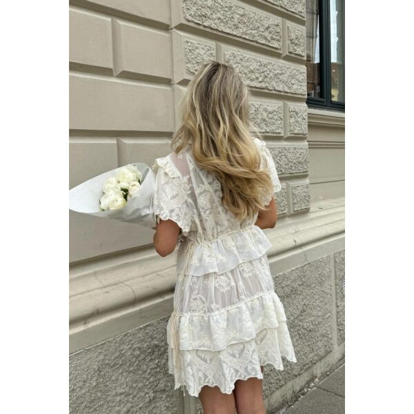 Ellinoric Lace Layer Dress Vintage white - Bilde 3