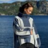 ISA Sweater - Blue with grey melange