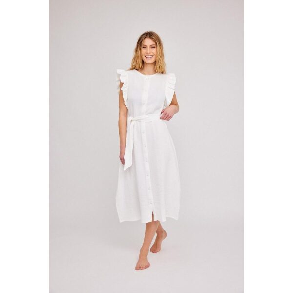 Pam Crepe Dress - White