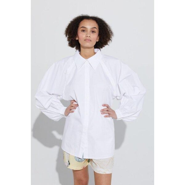 Spannslokket big shirt white