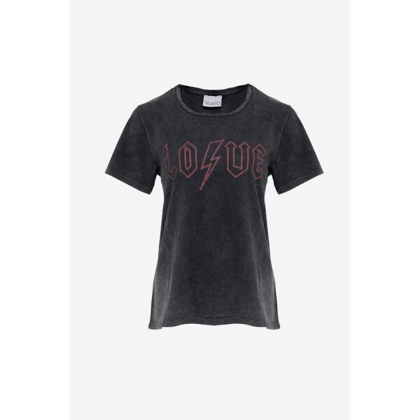 Viva printed T-shirt cotton ACID washed love