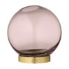 GLOBE Vase With Stand Rose 10 cm
