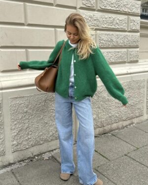 IdaIC Cardigan Grønn