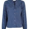 Brielle Multi Stripe Shirt Dark Blue