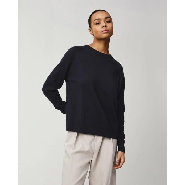 Freya Cotton / Cashmere Sweater Dark Blue