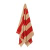 Alee Hand Towel - Camel / Red