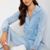 Robertson Velour hoodie Powder blue