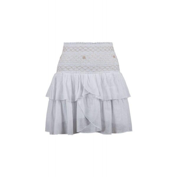 Carin Smock Skirt-White