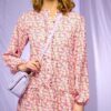 Florentina Ruffle Dress - Pink Flower