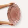 Small Oval serving dish - Old Rose