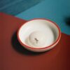 Sombremesa Serving Bowl s - White with red rim