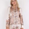 Massima Paisley Border Blouse - Creme