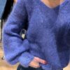 Milana LS Mohair Knit Violet