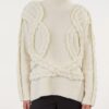 ALVA FLEECE SWEATER - Ecru