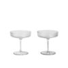 Ripple Champagne Glass, Blank (sett med 2 glass)