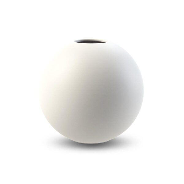 Ball vase 20cm white