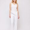 Rikke linen singlet - White