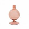 Candle holder Sopra cameo brown