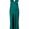 Jolly Heavy Sateen Dress Dark green