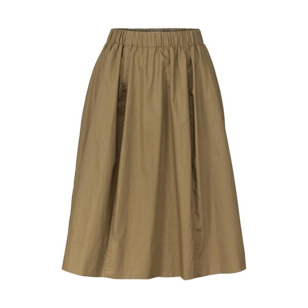 Poplin Tulip Skirt Tobacco