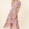 AMARELI DRESS WITH TIERED SKIRT IVORY