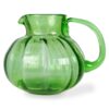 the emeralds glass jug green