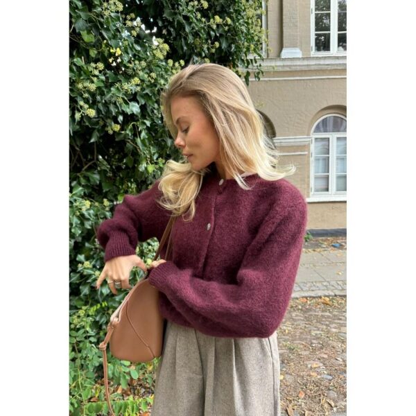 IdaIC Cardigan - Bordeaux - Bilde 3