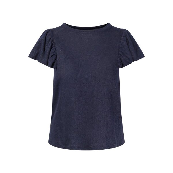 Joselle Linen Tee Navy