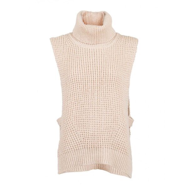 Jamie Knit Waistcoat Sand