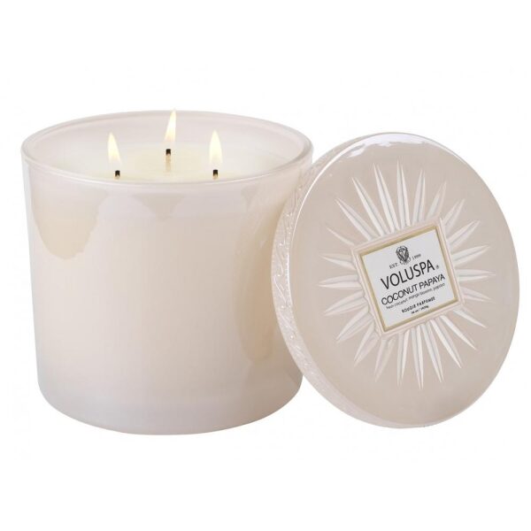 Grand Maison Glass Candle Papaya Coconut