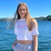 Juicy Couture 3D Cropped Tee - White